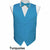 Vittorio Farina Solid Satin Vest Set (White back) by Classy Cufflinks