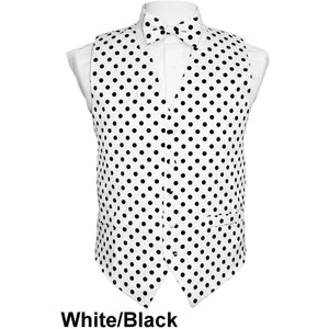 Vittorio Farina Polka Dot Vest Set (White back) by Classy Cufflinks